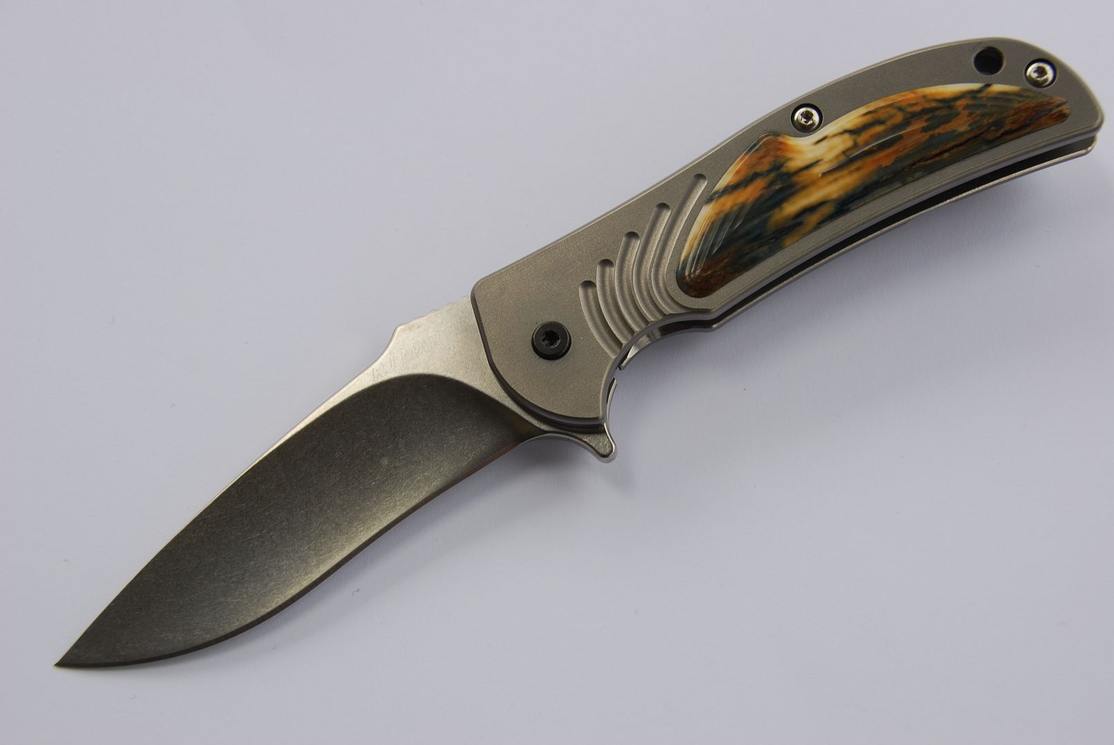 RJ Martin Knives Modulator with Mammoth Ivory Inlays for sale at